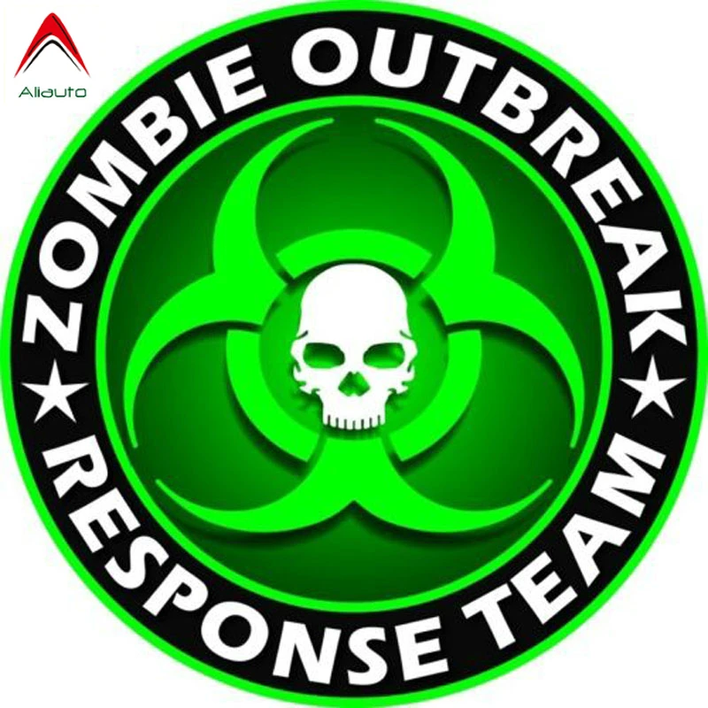 

Aliauto персональная Автомобильная наклейки зомби ответ аксессуары для команды светоотражающих солнцезащитные наклейки из ПВХ, 15 см * 15 см