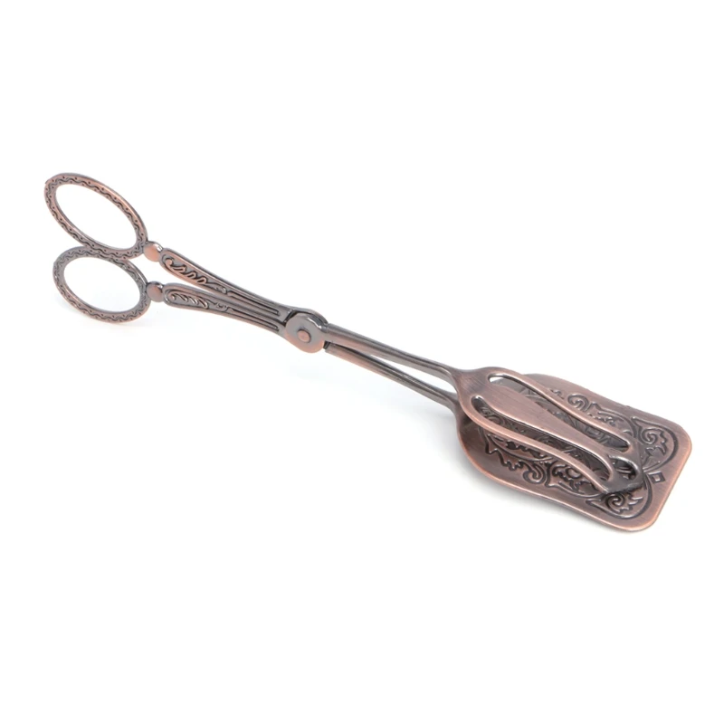 Vintage Retro Food BBQ Salad Toast Tongs Cake Pastry Tea Clip Clamp Kitchen Tool