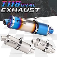 51mm motorcycle exhaust pipe small cylinder modified moto with db killer for nc700 k7 k8 gsxr250 r25 mt07 z750