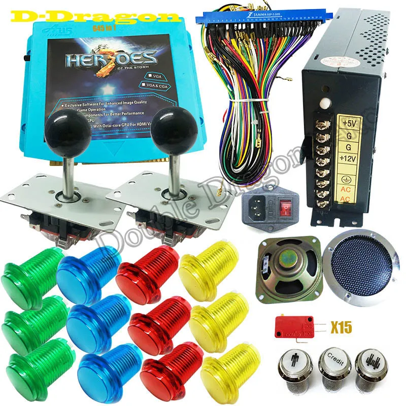 Выход Hero storm 3 CGA и VGA для LCD jamma arcade 645 в 1 игровая настольная плата комплект