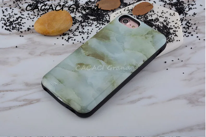 6s 6 7 8 4.7 inch Мраморная батарея чехол для iPhone 6 s 6s 6 power Bank портативный зарядный чехол для iPhone 7 8 4,7 дюймов зарядное устройство чехол - Цвет: 6s 6 7 8 4.7 inch