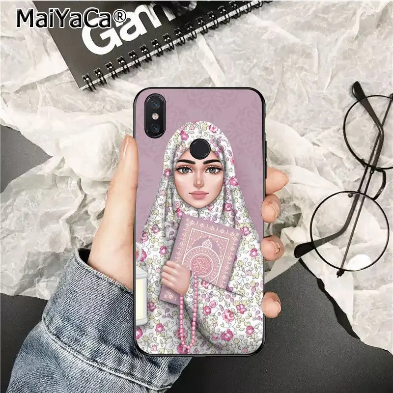 MaiYaCa исламский мусульманский Hijabi Женский мягкий чехол из ТПУ для телефона xiaomi mi 6 8