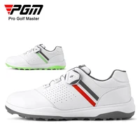 pgm xz190 golf sports shoes for women spike less waterproof golf lady microfiber leather anti skid sneakers 35 39