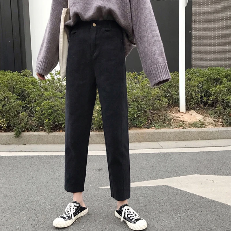 Джинсы Женские однотонные модные элегантные подходящие ко всему