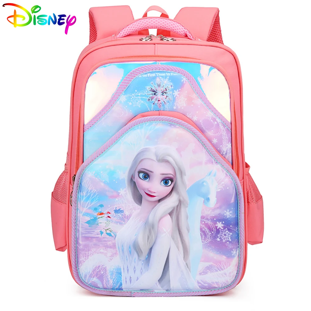 

Детская Водонепроницаемая школьная сумка Disney для девочек, дорожный многофункциональный портфель для книг с принтом «Холодное сердце», Эль...
