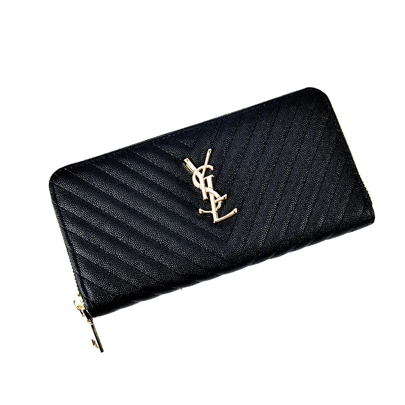 

Long wallet new fashion fashionable zipper purse women's handbag clip