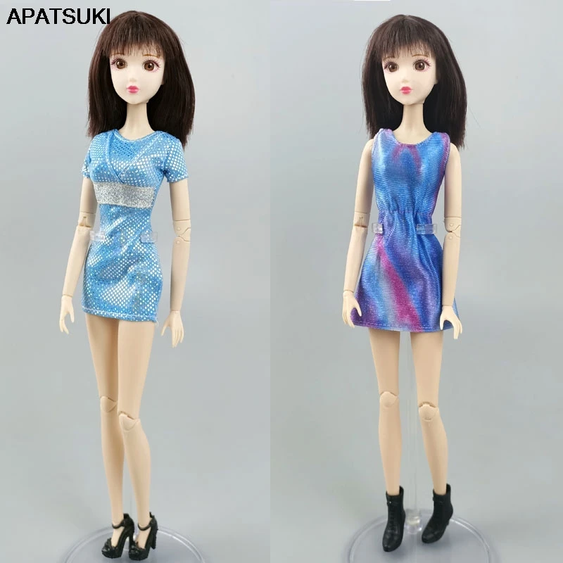 

Fashion Summer Sundress Short Dress For Barbie Doll Clothes Casual Wear Dresses For 1/6 BJD Doll Outfits Accessories Kid DIY Toy