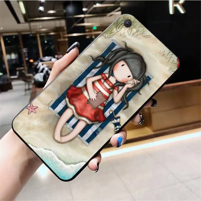 

Santoro Gorjuss cute cartoon girl Phone Case For Vivo Y91c Y17 Y51 Y67 Y55 Y7s Y81S Y19 V17 vivos5