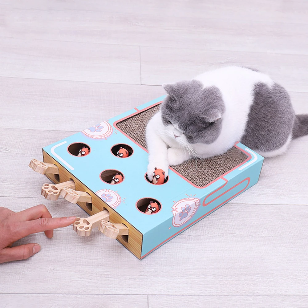 

Интерактивная игрушка для кошек чесалка, забавная деревянная рамка, износостойкая доска для кошек с кошачьими царапинами, игры для хомяка, ...