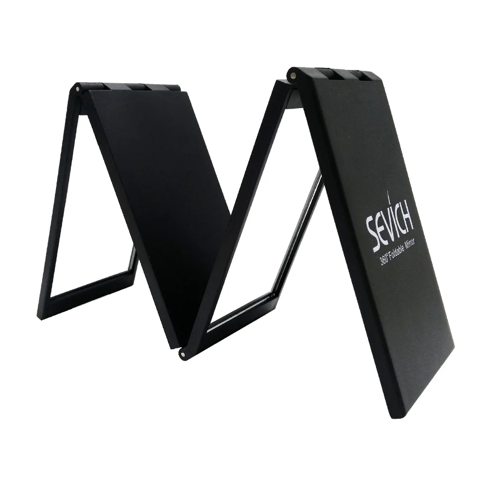 Портативное складное зеркало для макияжа прямоугольное компактное карманное