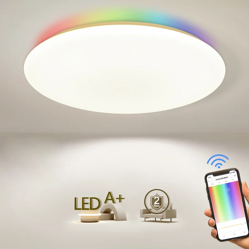 Йи светильник Арвен потолочный светильник 2021 новый дизайн RGB окружающий светильник 50W 220V 450/550C для Google Home, Alexa, SmartThings - изображение