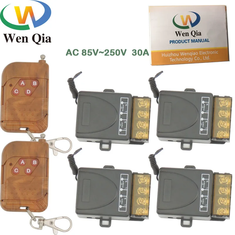 Высокая Мощность 433 МГц Универсальный Беспроводной дистанционного Управление AC