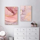 Картина на холсте в скандинавском стиле, фиолетово-розовая, абстрактный постер, картина на стену в скандинавском стиле, Современное украшение для дома, гостиной