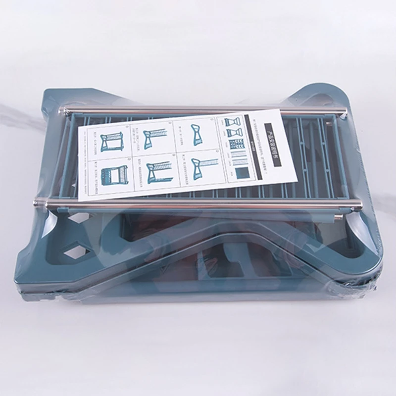 Двухслойная кухонная сушилка для посуды полка хранения корзина с клеткой