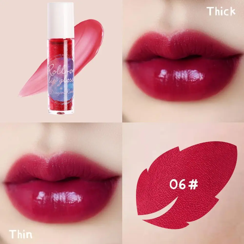 

Roll-On Lip Gloss Matte Moisturizing Lip Glaze Dyed Moisturizing Women Long Oil Lipgloss Lipstick Lasting Lip Liquid Makeup E7Y8