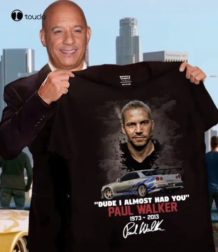 

Paul.Walker T-Shirt Fast-And-Furious Anniversary Fan Gift Signature Unisex Tee