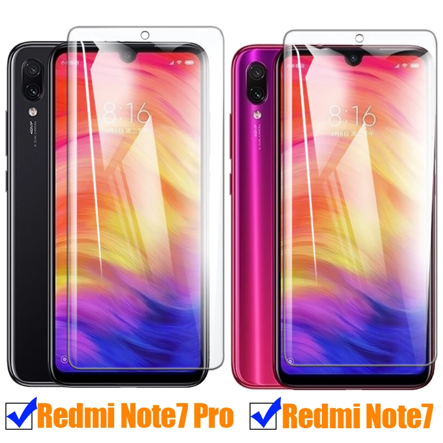 Защита экрана для Xiaomi Redmi Note 7 Pro mi7 note7 7pro защитная пленка из закаленного стекла Xiomi