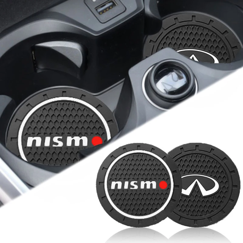 

1pcs Car coaster Anti-skid pad for water cup Car Accessories For Fiat 500 Punto 125 500 Bravo Stilo Panda Abarth Tipo Viaggio