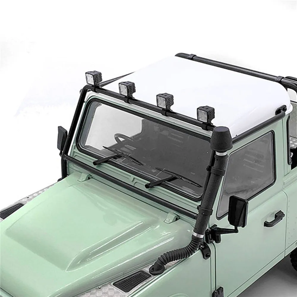 Edelstahl Dach Roll Käfig Mit Scheinwerfer für RC4WD Neue 2015 D90 SVU D90 Pickup RC Lkw Shell Änderung Kits