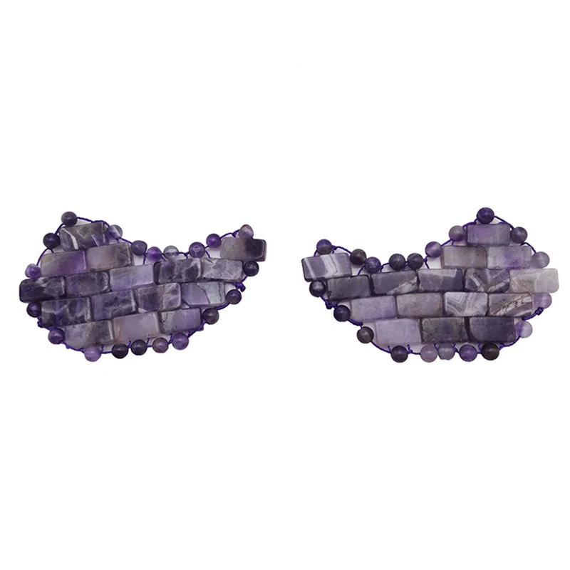 Нефритовая маска для глаз TCMHEALTH в форме сердца аметистовый массажер лица