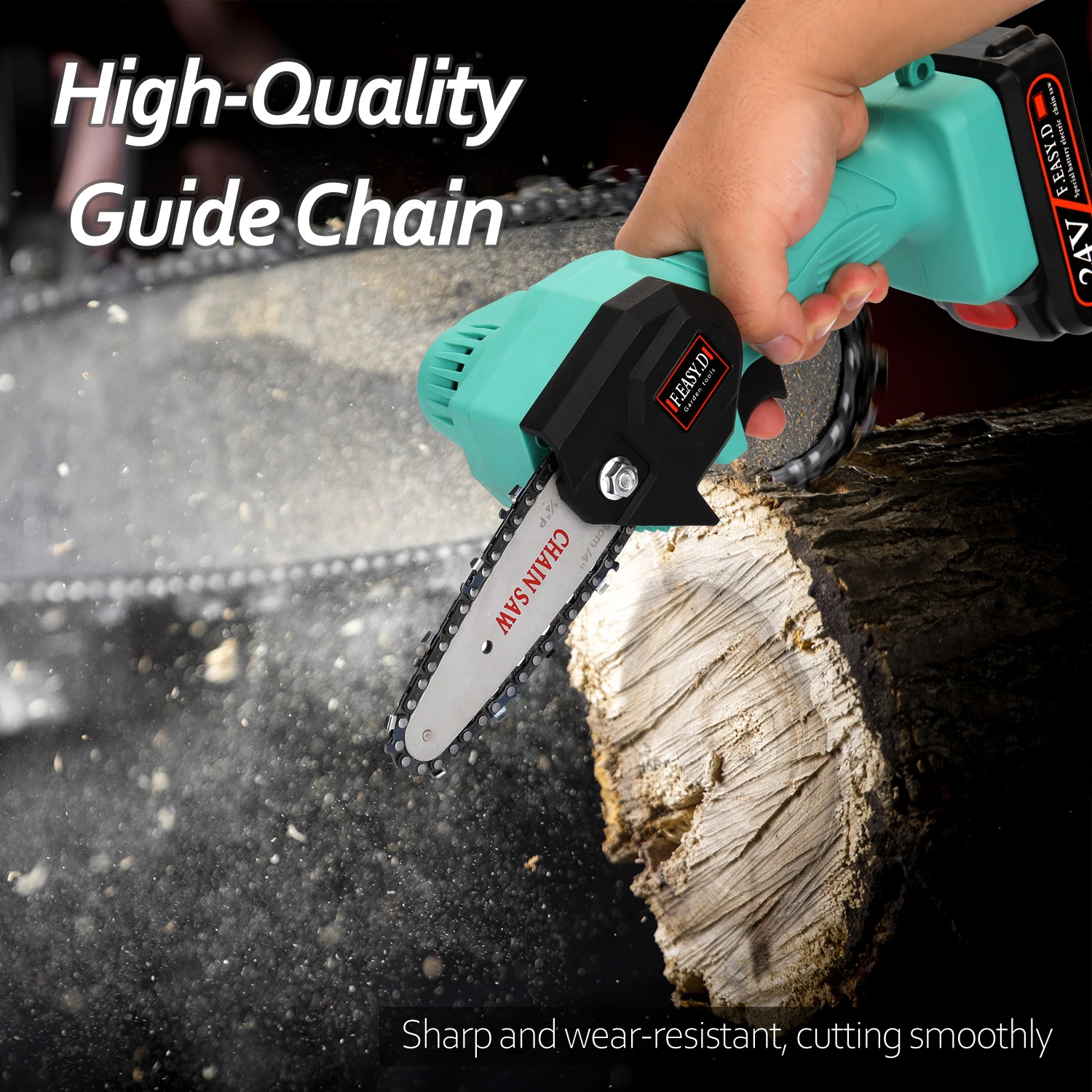 

24V Lithium Battery Portable Electric Pruning Saw Rechargeable Small Electric Saws Woodworking Electric Saw Garden Logging