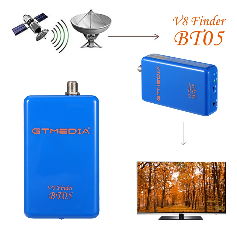 

GTMEDIA Satellite V8 Finder BT05 DVB-S2 satellite finder Better Than Satfinder ws-6933 ws6906 IOS Android System With Bluetooh