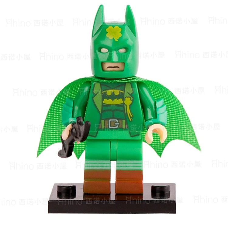SingleSale POGO зеленый костюм Бэтмен 2017 Лига Справедливости Супер Герои миньфиг модель