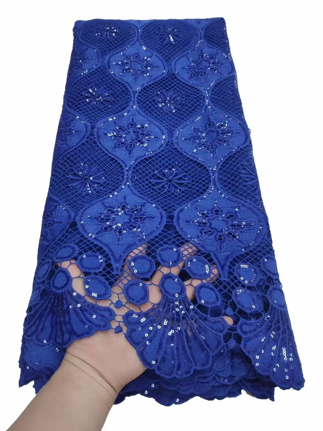 

beautiful milk silk lace fabric newcoming sequins water soluble lace fabric good quality fashion style for women SANT12171