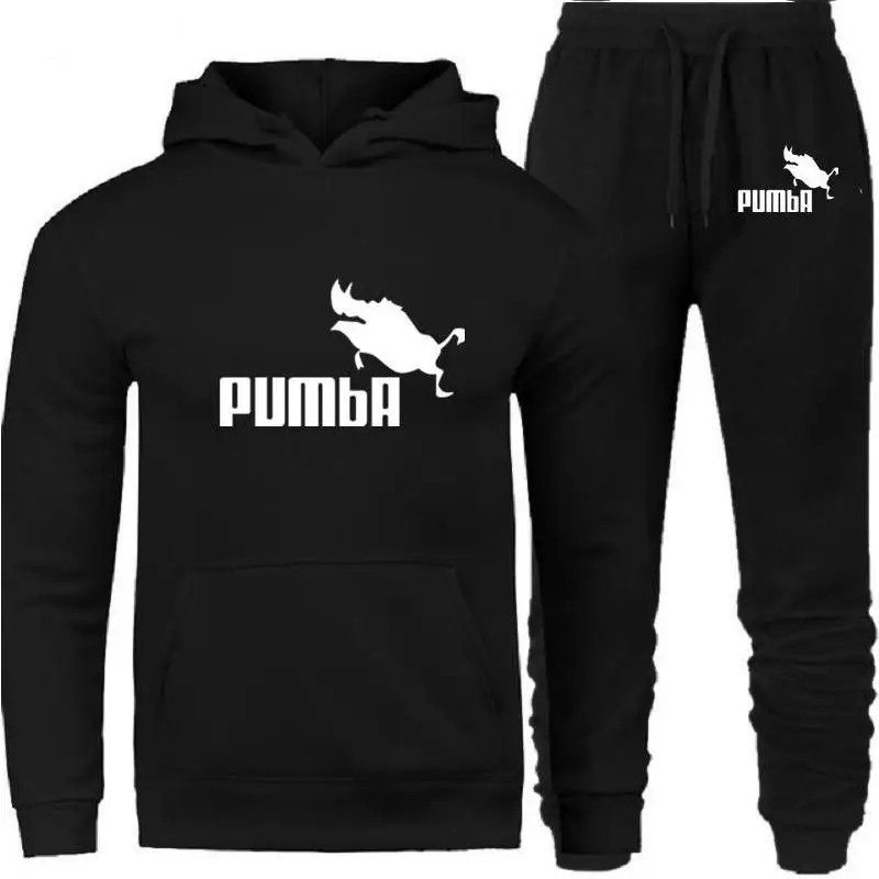 

New brand tracksuit 2021 fashion hoodies for Men Sportswear two-piece sets of thick hooded wool + Pants sports suit for men