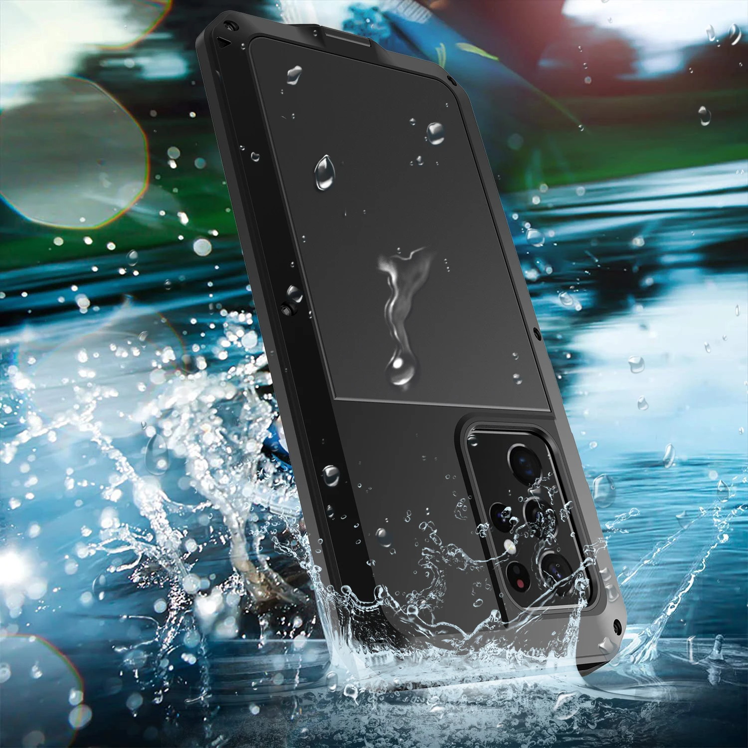 

Waterproof Phone Case For Galaxy S21 Ultra Heavy Dut Doom Armor Metal Aluminum Back Cover for Samsung galaxy S21 S21 Plus Coques