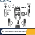 Для Suzuki Grand Vitara 2006-2013 различные детали отделка из углеродного волокна черные наклейки Стайлинг автомобильные аксессуары