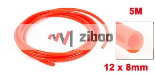 

5Meter 16.4Ft 12mm x 8mm Pneumatic Air PU Hose Pipe Tube Red