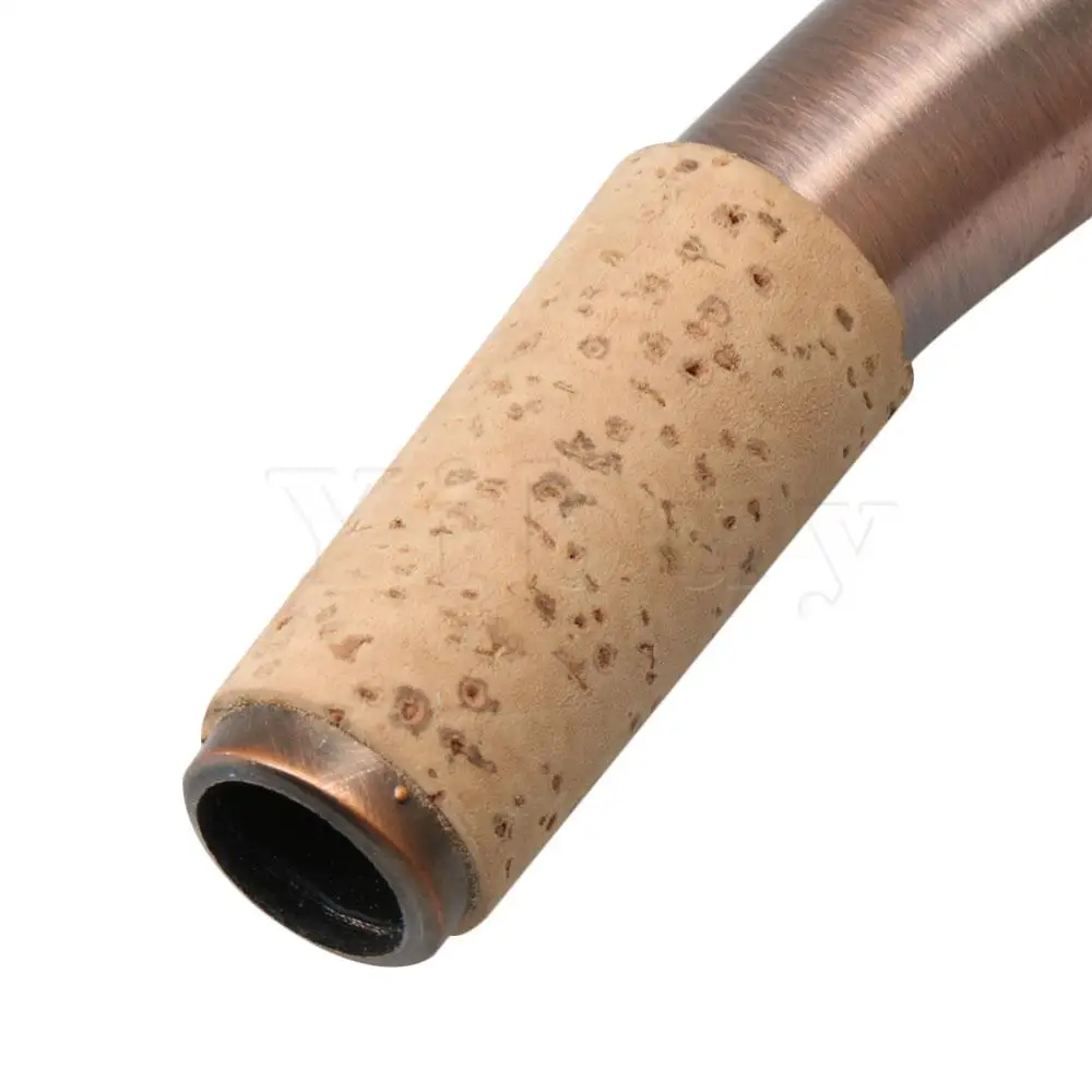 Yibuy Tenor B-плоский саксофон изгиб шеи латунный материал мундштук части Ретро