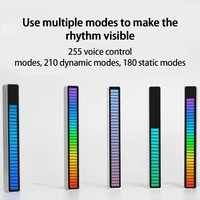creative colorful sound control ambient light rgb voice activated pickup rhythm ambient light for vehicles recreation place