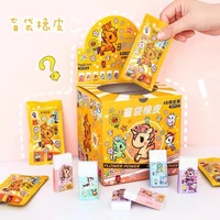 4b cute tokidoki cherry blossom unicorn series blind box eraser children kawaii school office supplies fun blind box stationery