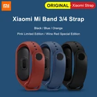 Ремешок Xiaomi Mi Band 4, оригинальный браслет розового, бордового, черного, синего, оранжевого цвета, совместимый с Mi Smart Band 4 3 NFC