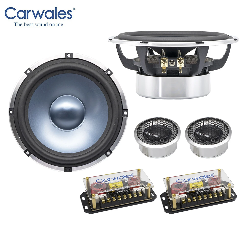 Carwales Hi-Fi автомобиля Динамик комплект 6,5 дюймов громкий Динамик 2-полосная звук Системы НЧ-динамик ВЧ 400W аудио Динамик s комплект для автомобиля с твитер