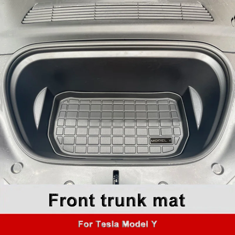 Новинка резиновый коврик для хранения в багажнике Tesla Model Y из ТПЭ передней
