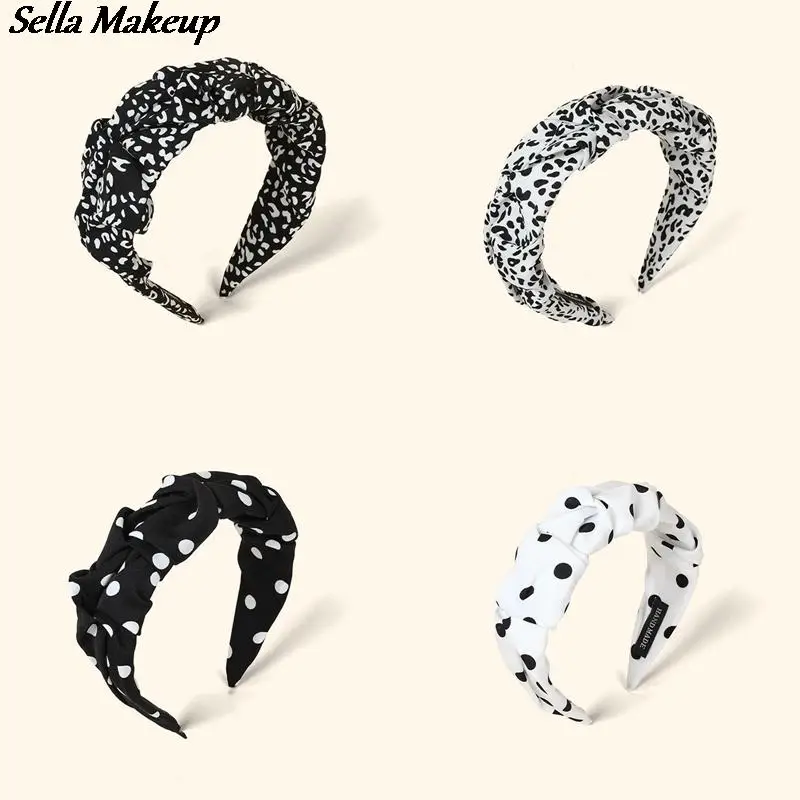 

Leopard Print Winter Women Wide Hairband Headband Girls Headwear Korean Hair Hoop Bands Accessories For Women Makeup Face Wash