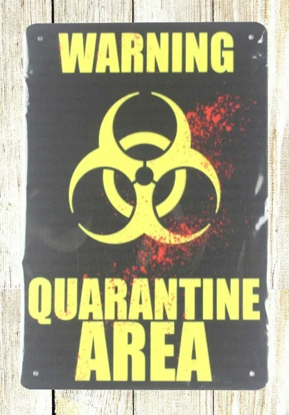 

Warning Quarantine Area tin metal sign beautiful office designs