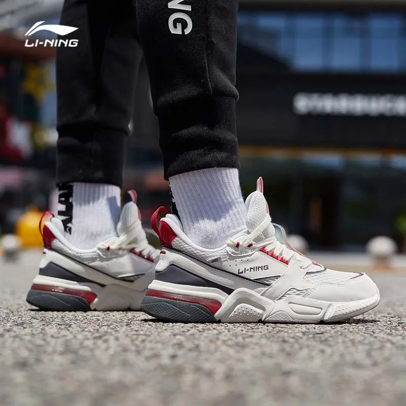 Li-Ning/Мужская обувь 001 R-1, Классическая обувь для отдыха, стиль жизни,, Ретро стиль, обувь для папы, спортивные кроссовки с подкладкой, AGCP061 YXB308