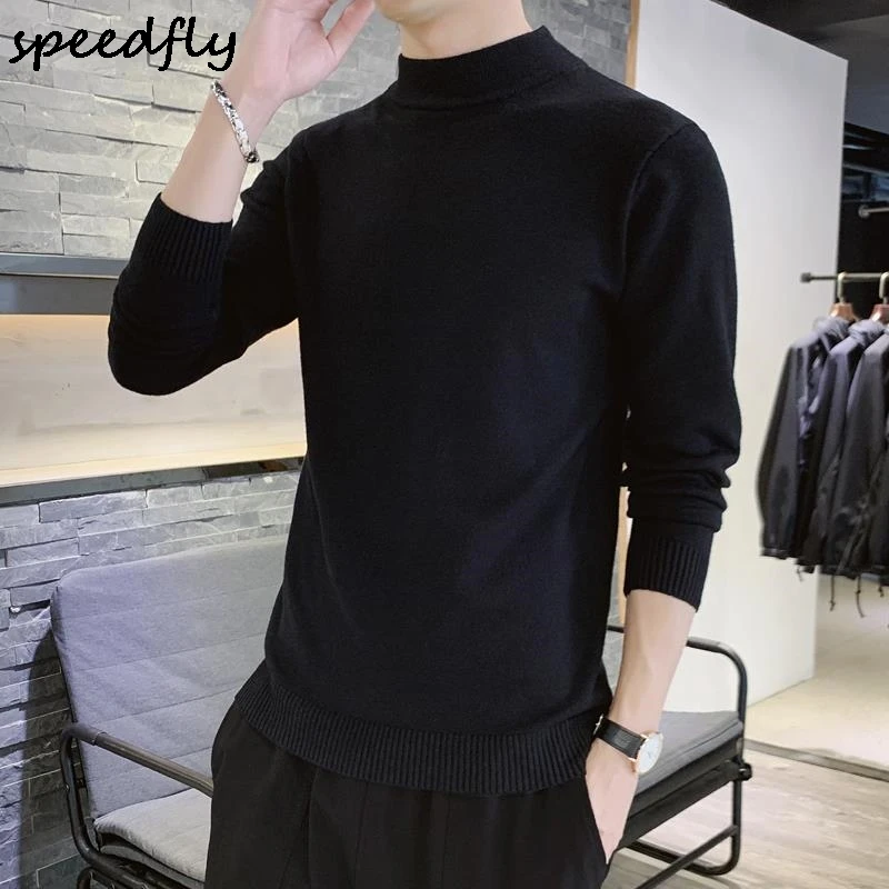 

The new autumn/winter men long sleeve turtleneck loose render fashion knitwear joker