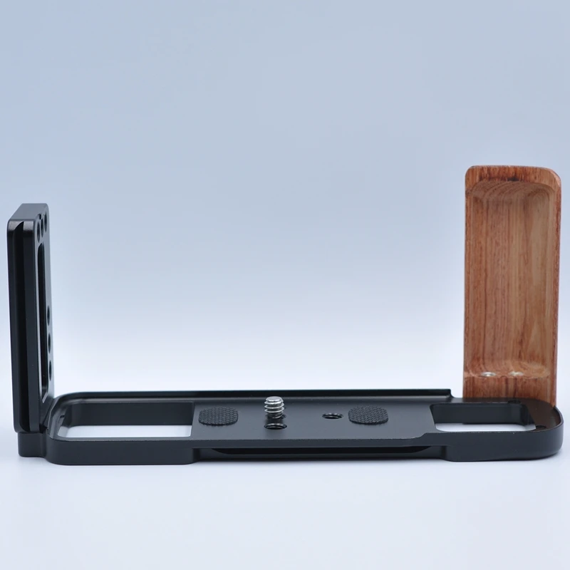 

Wooden Handle L-Bracket Plate with Hot Boots for FUJIFILM GFX 50R L Plate Mounting Plate