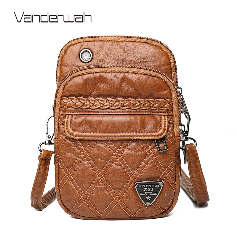 Винтажные мягкие кожаные сумки через плечо для женщин сумка маленькие женские