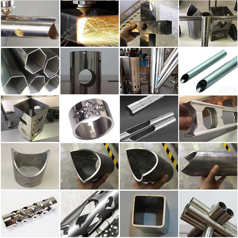 Round or square tube cutting fiber laser machine with the rotary for Tube size 6m 6020 |