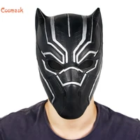 cosmask halloween captain america civil war black panther mask cosplay helmet costume props accessories for adult mask latex