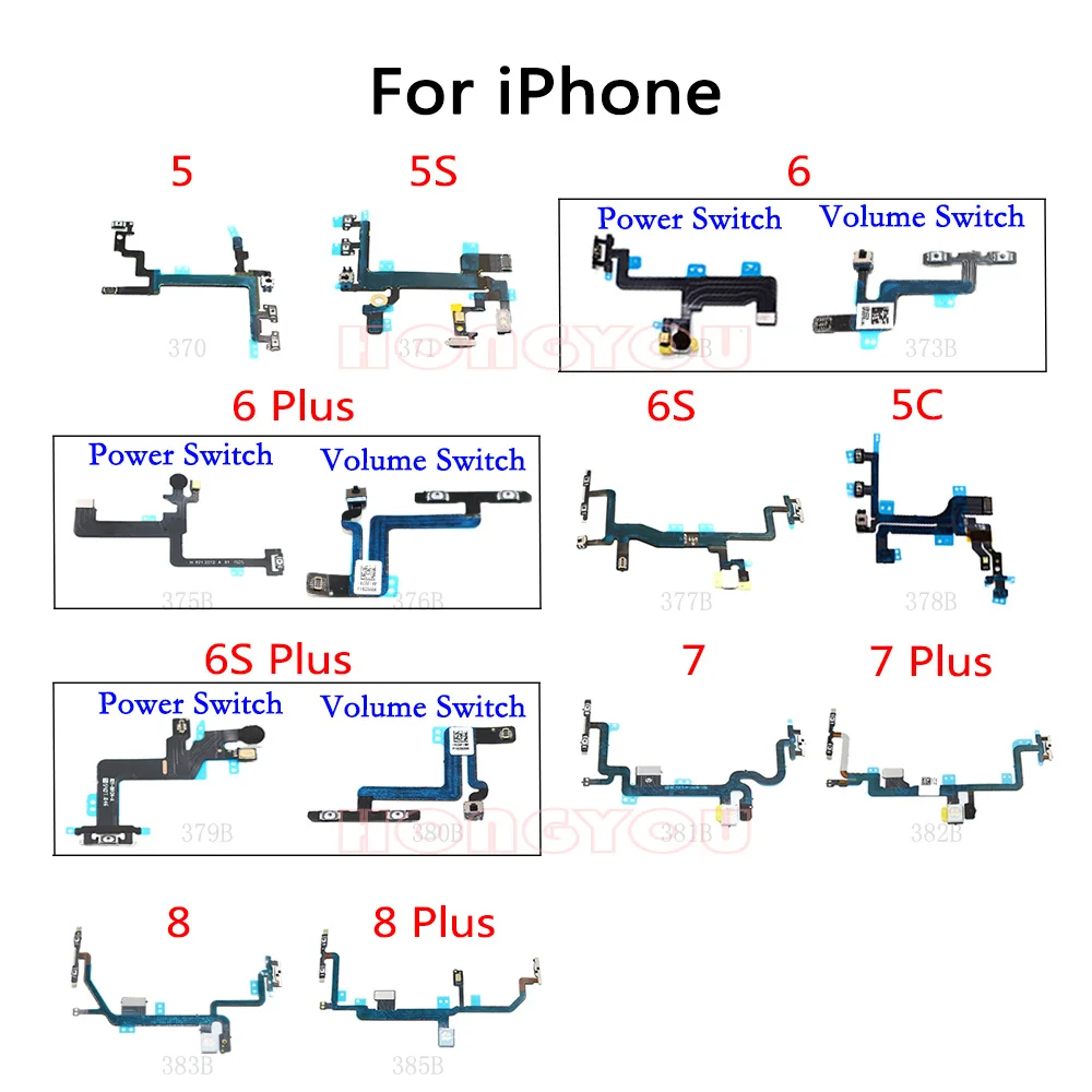 Оригинальный Кнопка включения кнопка включения/выключения звука гибкий кабель