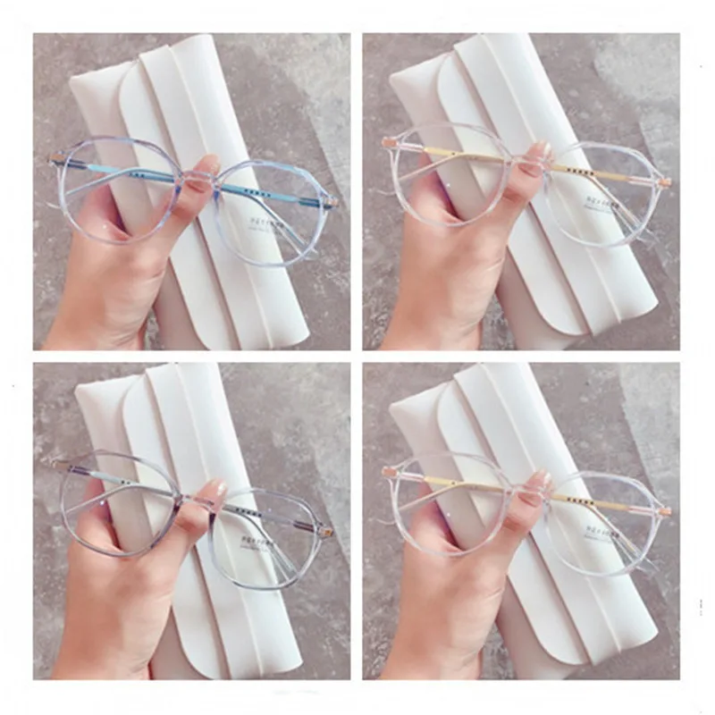 

2022 New Fashion Anti Blue Light Glasses Blocking Eyewear Women Acetate Optical Frame Computer Glasses Round Frame Glasses
