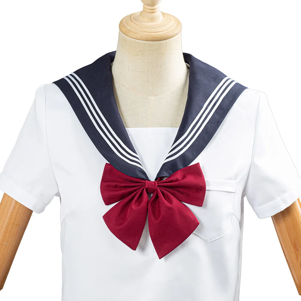 

Summer Japanese School Uniform JK Suit Girls Women Navy Sailor Cosplay Costume Halloween Carnival Party Fancy Dress
