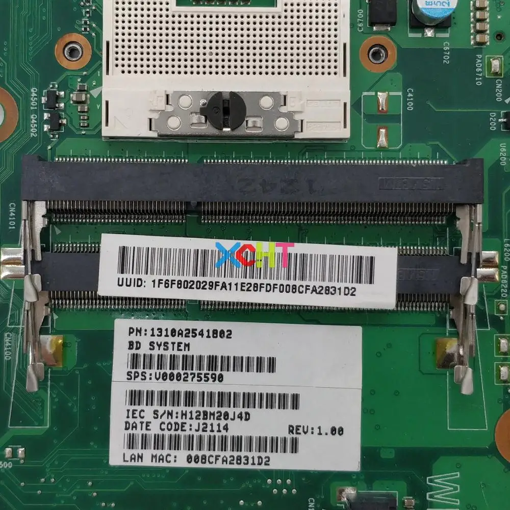 Материнская плата V000275590 DK10F-6050A2541801-MB-A02 SJTNV для ноутбука Toshiba Satellite C850 L850 C855 |